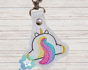 Unicorn Butt Keyfob backpack or purse dangle