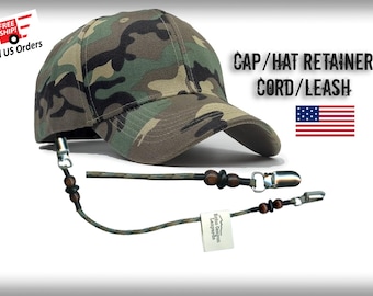 Hat/Cap Retainer Cord/Leash Keeps Your Cap With You!