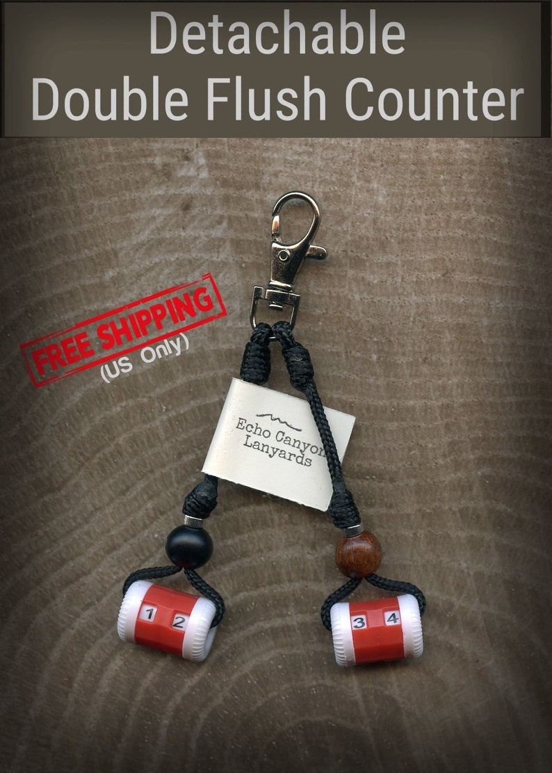 Double Flush Counter Swivel Clip Attachment-USA Hand Crafted image 1