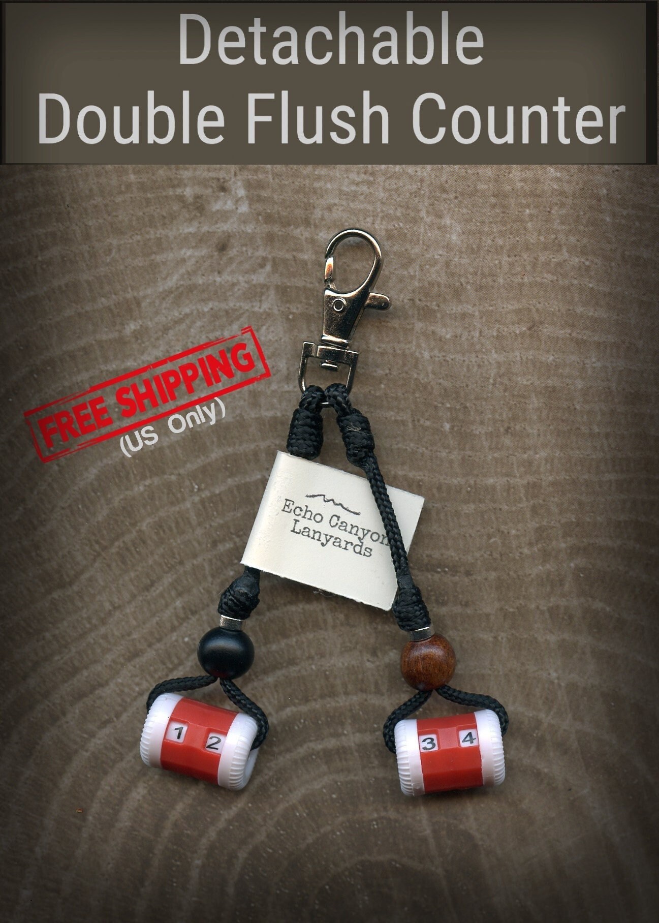 Double Flush Counter Swivel Clip Attachment-usa Hand Crafted - Etsy