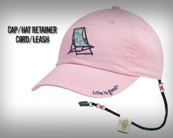 Hat/Cap Retainer Cord Leash Keeps Your Cap With You!