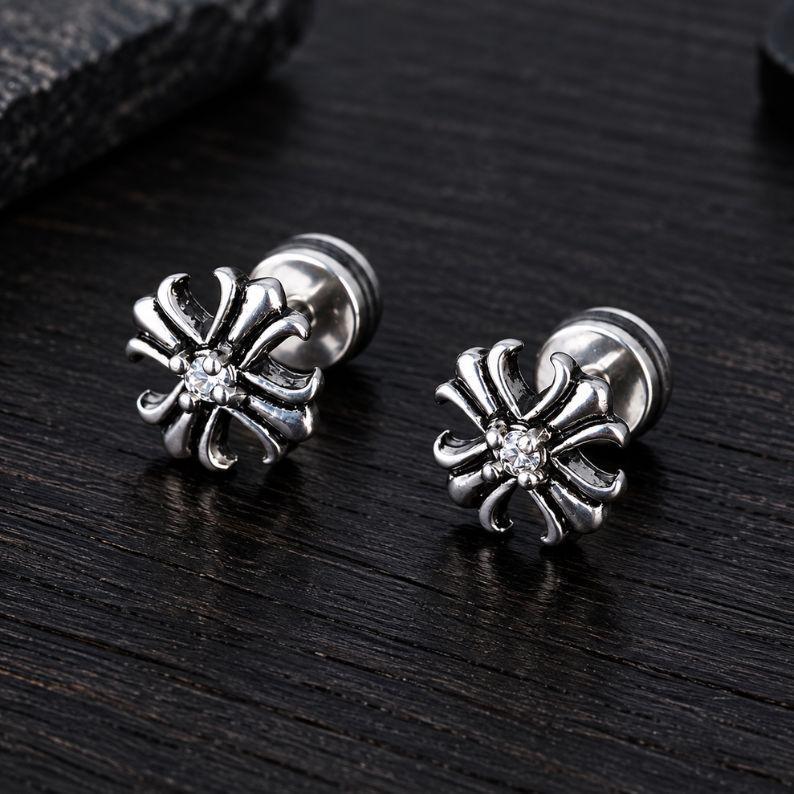 Chrome Hearts Earring Cross - Etsy