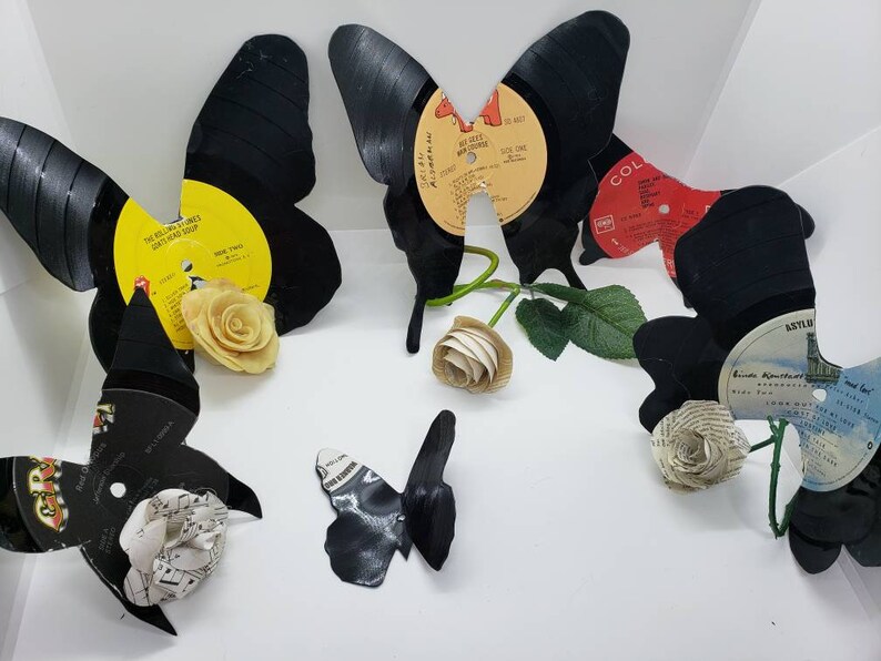 Vinyl Record Butterfly Wall Hangings Etsy