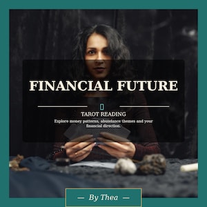 Tarotreading voor financiële toekomst, met begeleiding op het gebied van geld en overvloed.