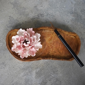 Pink Ceramic Flower Essential Oil Diffuser & Incense Holder,Housewarming Gift