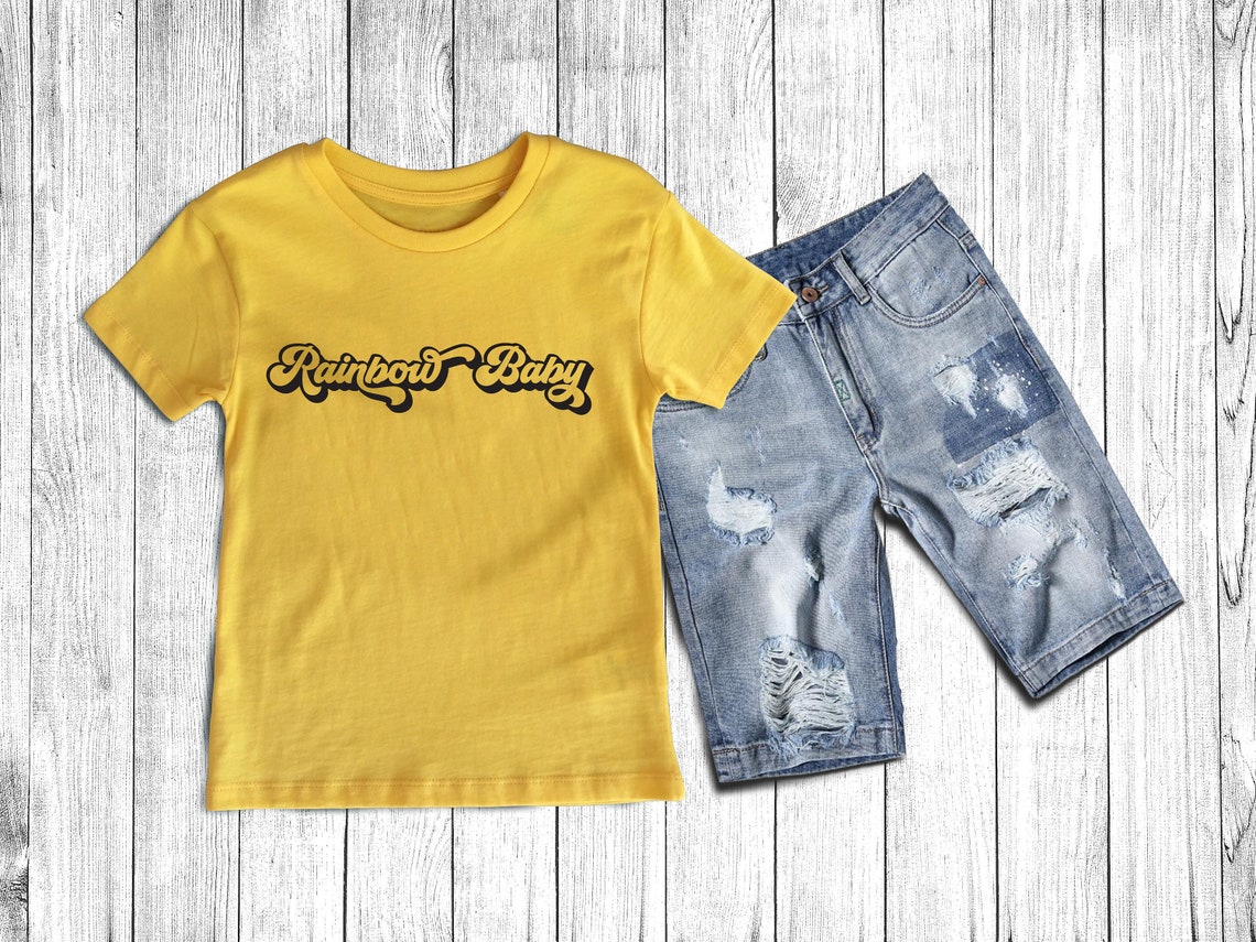 Download Rainbow Baby Vintage Jersey SVG Cricut Digital Download | Etsy