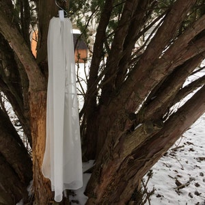 Chiffon Wedding Veil Elbow Length 1 Tier Pencil Edge Bridal Veil