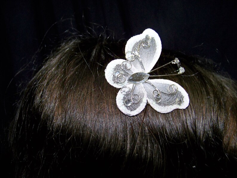 Butterfly Comb Butterfly Hair Accessories Bridal Combs image 1