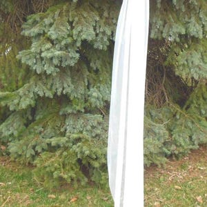 English Net Cathedral Length Wedding Veil 1 Tier Cut Edge