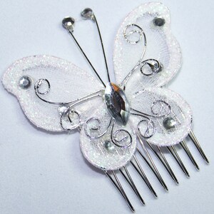 Butterfly Comb Butterfly Hair Accessories Bridal Combs image 3