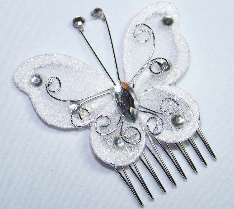 Butterfly Comb Butterfly Hair Accessories Bridal Combs image 3