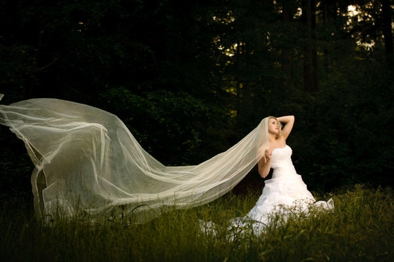Extra long wedding veils discount