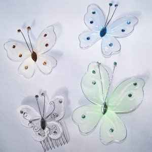 Butterfly Comb Butterfly Hair Accessories Bridal Combs image 2