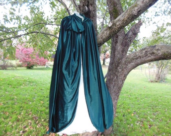Hooded Velvet Cape for Winter Weddings Holiday Parties