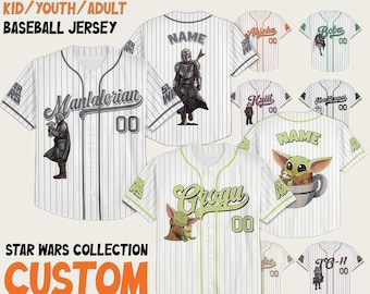 Custom Star Wars Characters Collection Simple Baseball, Custom Kid Youth Adult Baseball Jersey, Trip Matching