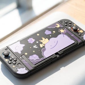 Ditto Nintendo Switch 2 Hülle, Pokémon Matte Hard Shell, Kawaii Switch Cover, Cute Schutzhülle, Gamer Geschenk