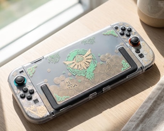 Funda para Nintendo Switch 2 de Zelda Adventure, carcasa rígida transparente esmerilada, protector OLED para Switch con estilo de juego mágico, regalo para gamers