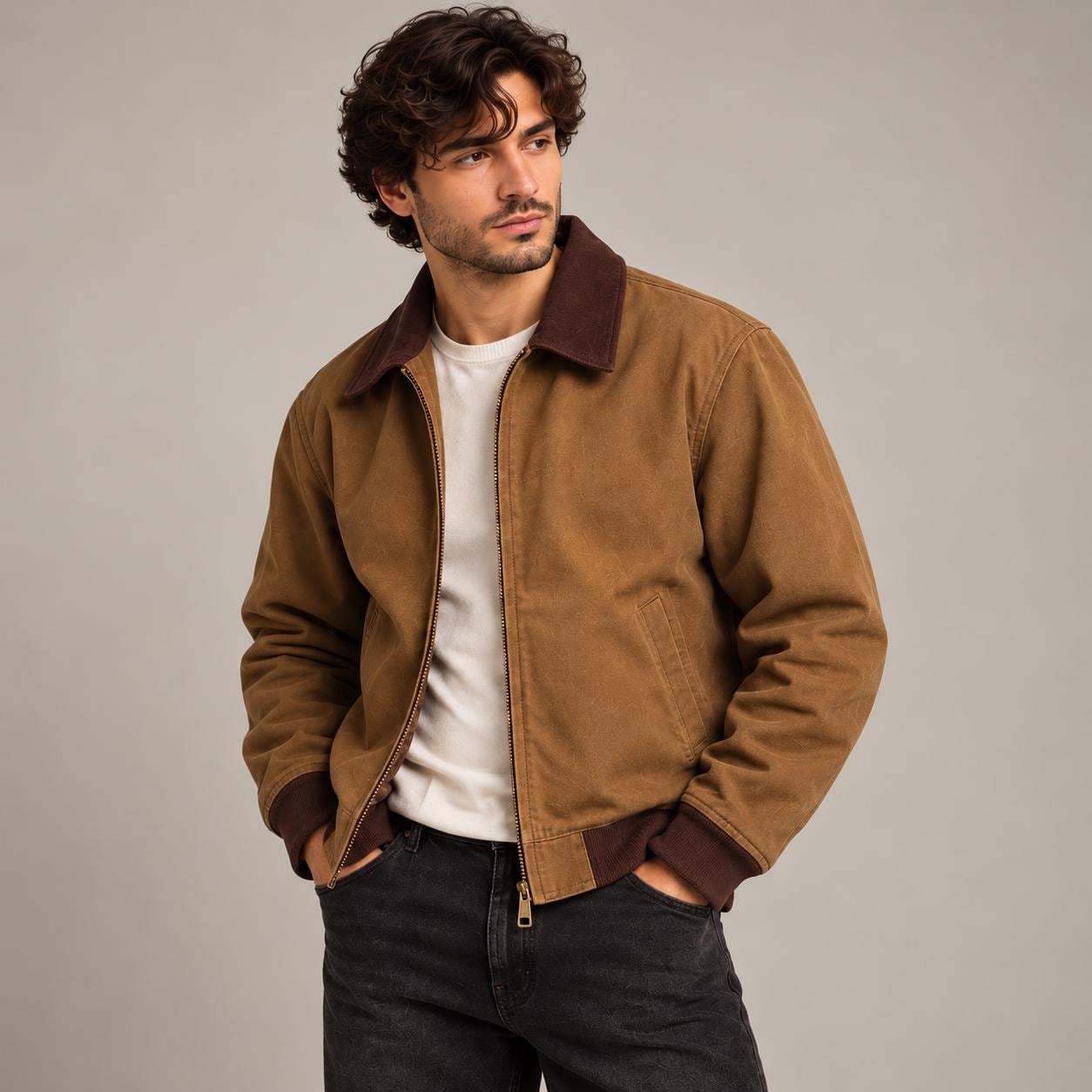 Vintage Corduroy Mens Bomber Jacket - Etsy