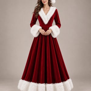 Fur Trimmed Dress