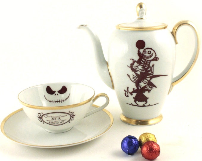Nightmare Before Christmas Tea Coffee Set for 1 Vintage Etsy
