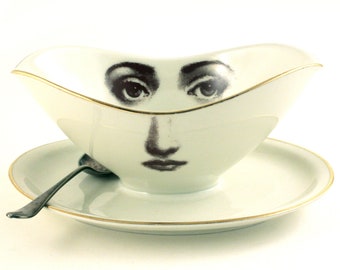 Swear Bitchy Gift SALE 4 Bitch Whore Bimbo Plates Set Altered Art Vintage Porcelain Decoration Kitchen Houmourous Plate Fun Funny Gift