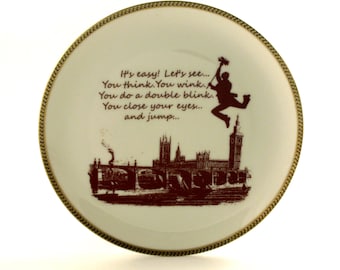 SALE Mary Poppins Bert, Disney Musical Quote, Wedding Anniversary Gift Engagement, Vintage Porcelain, Big Ben London England