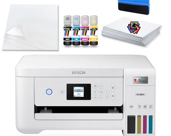 InkSol™ Combo Starter Bundle Impresora Epson ET-2850 con kit ecosolvente HTV