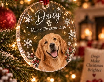 Pet Photo Memorial - 7.5 cm Round Acrylic Keepsake, 5 mm Thick, Pet Remembrance Display