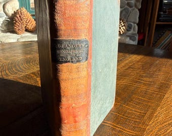 A Biographical History of England | Antique (c1779) British hardcover book