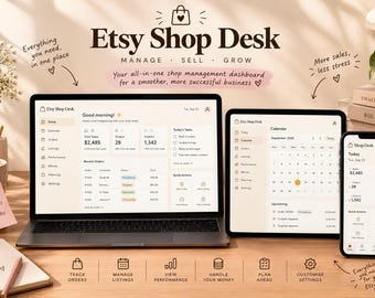 Etsy Seller Bookkeeping Template Etsy Accounting Small Business Income Expense Profit Sales Tracker Business Tax Planner