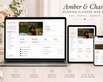 Digital Wedding Planner Wedding Budget Tracker Wedding Timeline Wedding Guest List Wedding Gift Planning Checklist Google Sheets