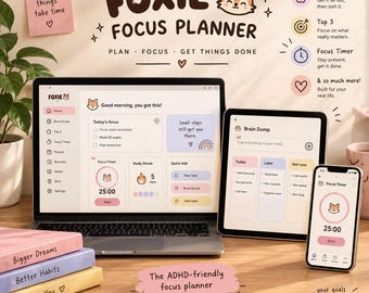 All-in-One Digital Planner 2026, 2027, 2028 Digital Planner, Digital Journal, Digital Template, Weekly, Daily Planner, Notability