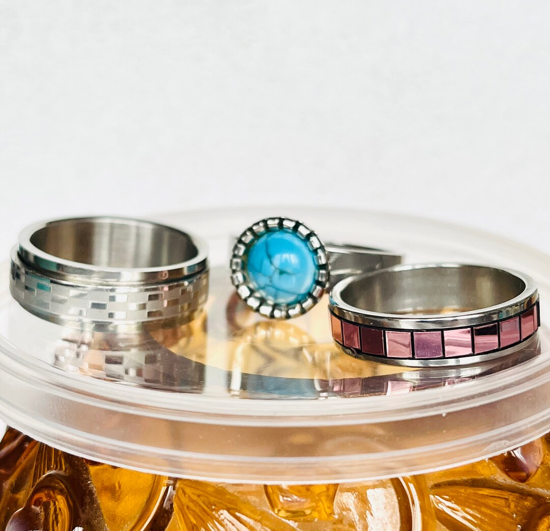 Vintage Rings Fun Rings Jewelry Lot Ring Lot of 3 Size 11 and 11 1/4