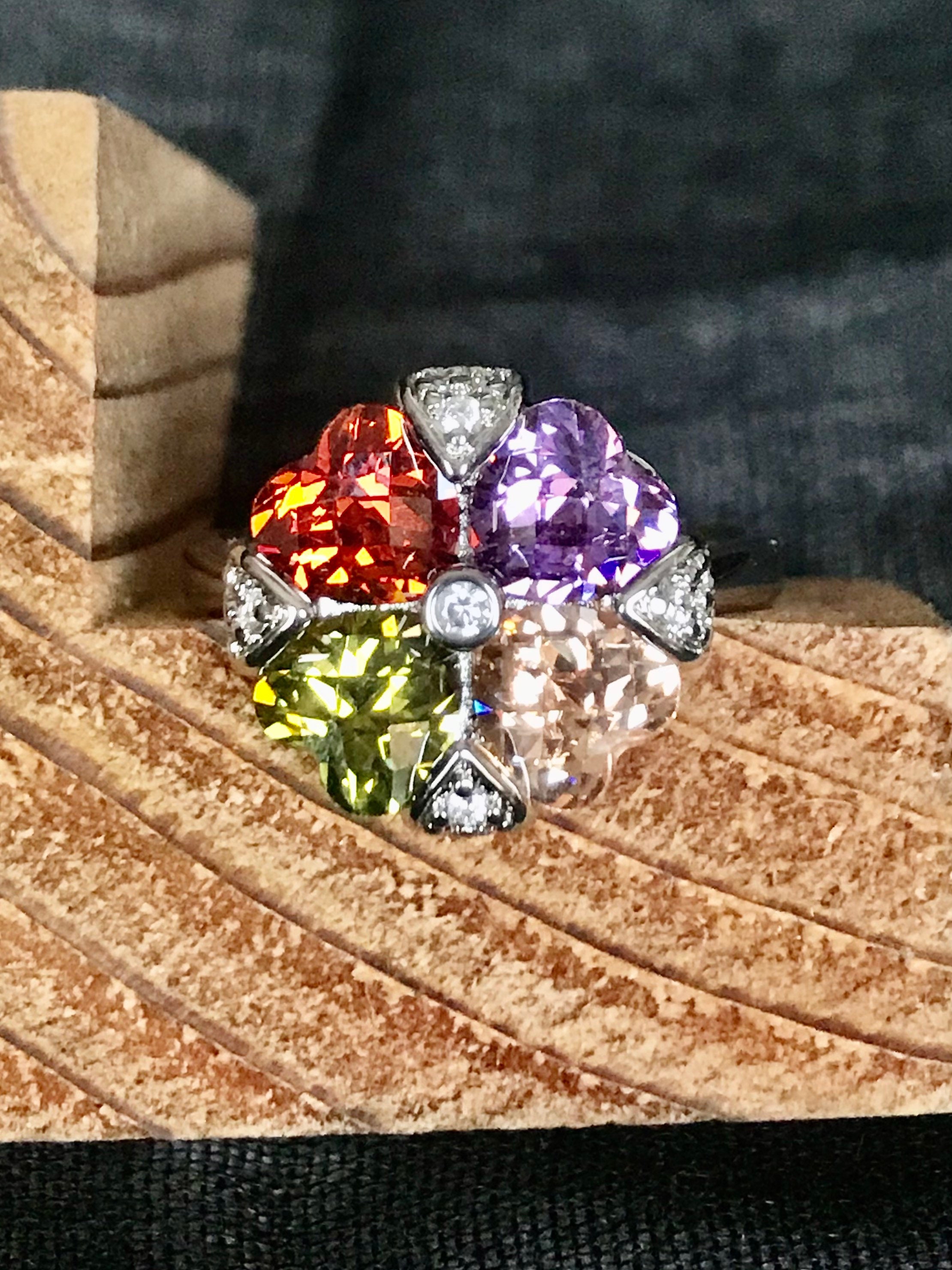 Sale:Multi colored stone ring bracelet2点