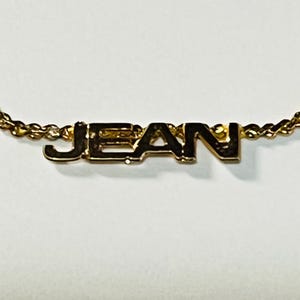JEAN necklace for girls 14” chain Small name Jean charm Personalized necklace Dainty necklace