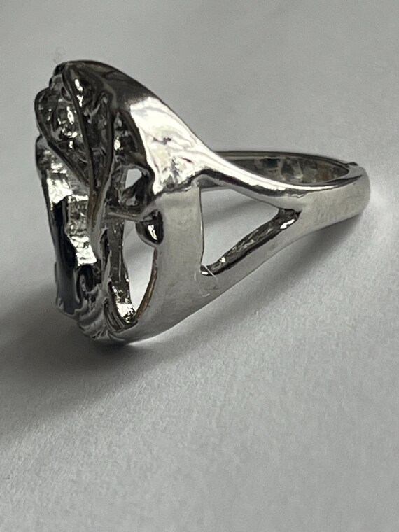 Vintage Cat Ring Size 6 Statement Ring Unique Rin… - image 7