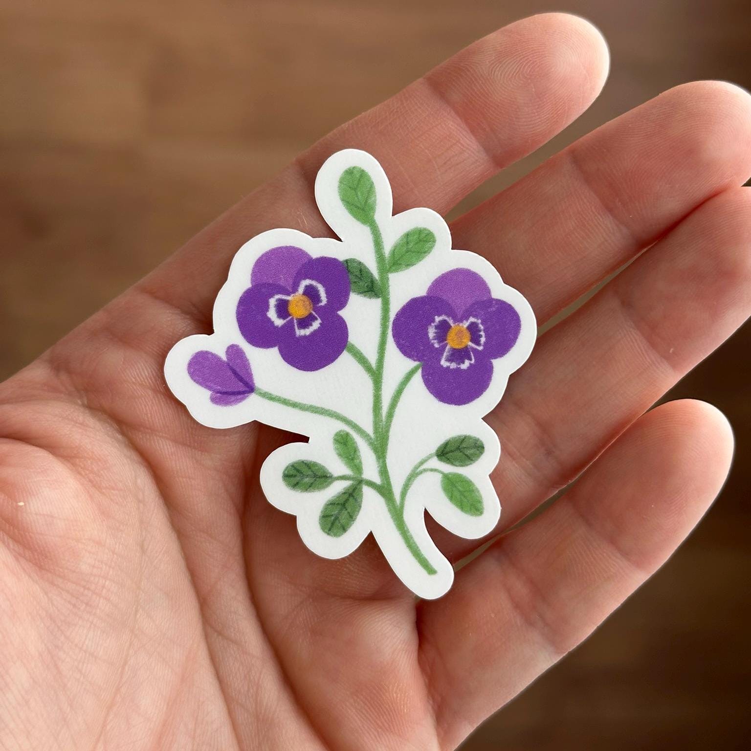 Violet Ex Sticker Watercolor Violet - Vinyl Sticker | Glossy Finish - Etsy