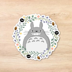 Totoro sticker, Studio Ghibli, Ghibli Sticker Anime Hayao Miyazaki kawaii holographic