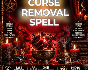 Curse Removal Spell | Hex Breaker, Negative Energy Cleansing & Spiritual Protection