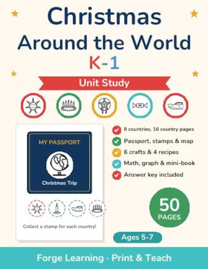 Christmas Worksheets Bundle Kindergarten | Christmas Mega Bundle, Morning Work, Unit Study, Busy Binder, Homeschool Printable image 3