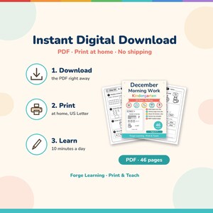 Instant digital download PDF, print at home, no shipping