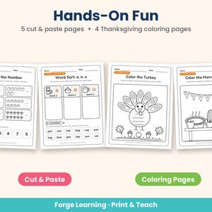 Preview of Thanksgiving math worksheets with ten frames and counting turkeys