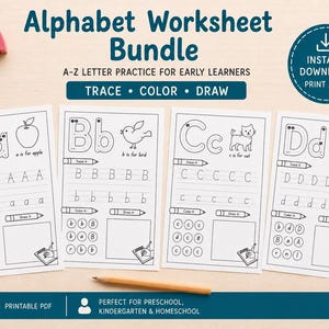 Preview of letter recognition activities from the alphabet bundle