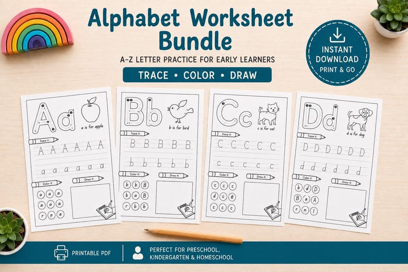 Preview of letter recognition activities from the alphabet bundle