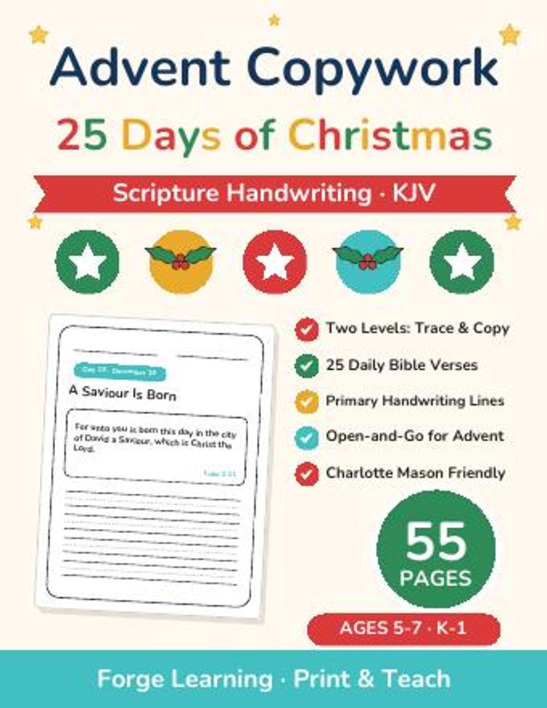 Christmas Worksheets Bundle Kindergarten | Christmas Mega Bundle, Morning Work, Unit Study, Busy Binder, Homeschool Printable image 7
