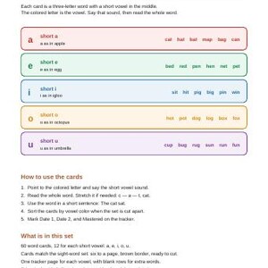 Phonics Bundle Kindergarten | CVC Flashcards, Decodable Readers, Sight Word Worksheets, Consonant Blends, Short Vowel Printable image 2