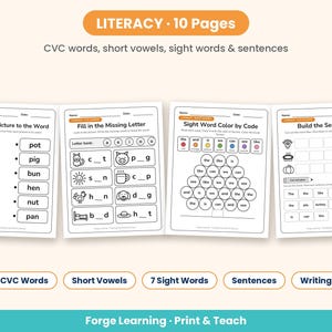 Preview of additional November no prep worksheets from the pack