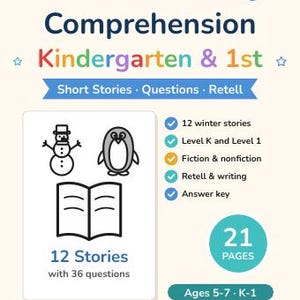 Winter Worksheets Bundle Kindergarten | Winter Mega Bundle, Winter Science, Unit Studies, Morning Basket, Homeschool Printable image 9