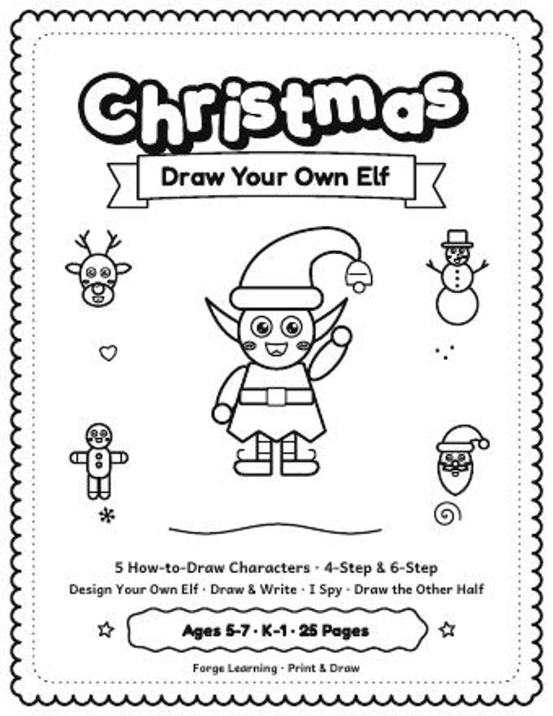 Christmas Worksheets Bundle Kindergarten | Christmas Mega Bundle, Morning Work, Unit Study, Busy Binder, Homeschool Printable image 8
