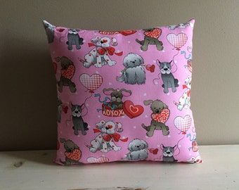 Valentine Puppy Love Pillow